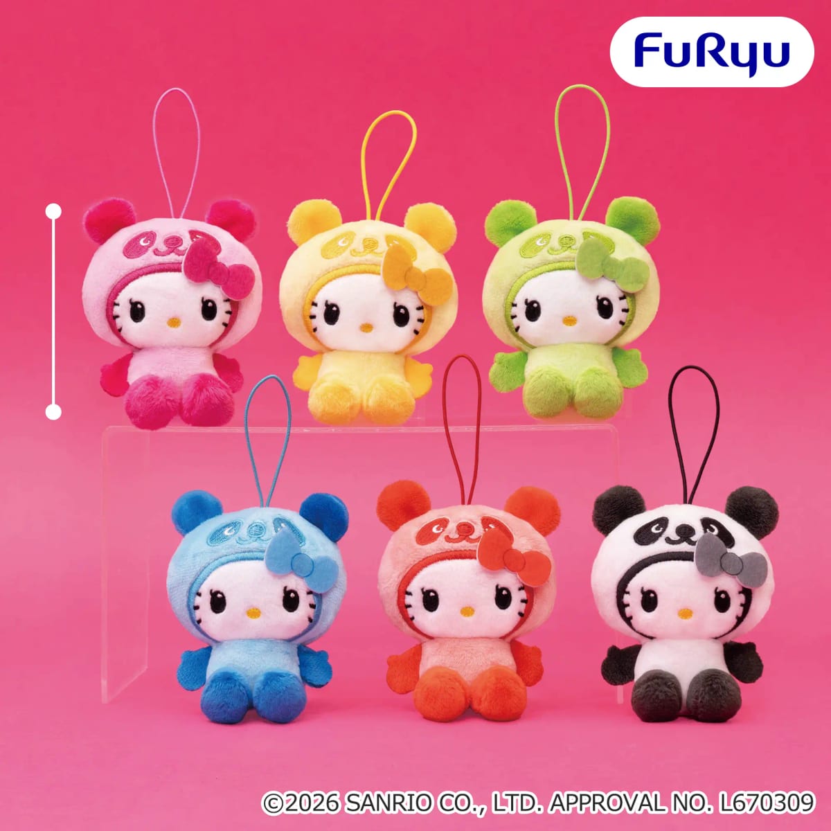 パンダ ハローキティ カラフルパンダマスコット